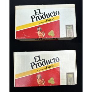 EL PRODUCTO Bouquets 50 Cigar Empty Boxes. 2 Box Set Excellent Condition! 5U